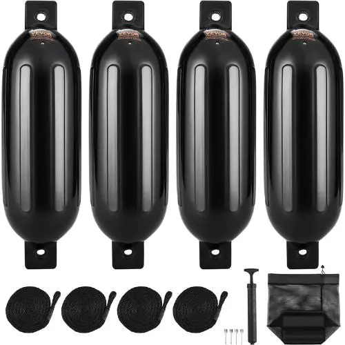 6.5 In Boat Bumpers For Docking Inflatable Ribbed Fender 80E01c 1
