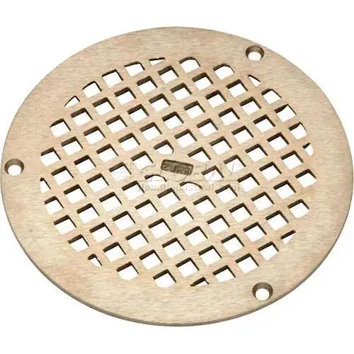 6" Diameter Square Floor Drain With Screws Pn400-6B-Str-W/Scr 1