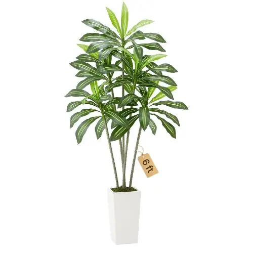6 Ft Artificial Dracaena Tree For Home Indoor Outdoor Fh-Bxt80 1