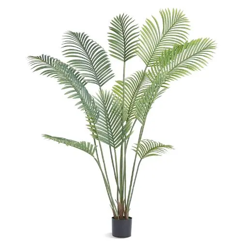 6 Ft Artificial Palm Tree  Secure Pe Material  For Home Office Warehouse Decor Indoor Outdoor 1