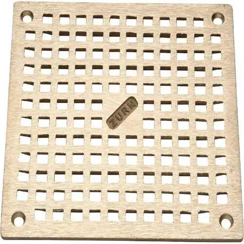 6" X 6" Square Floor Drain With Screws Pb400-6S-Grid-W/Scr 1