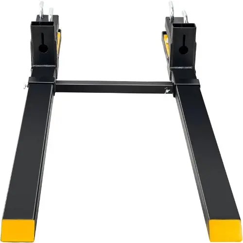 60 Inch Heavy Duty Pallet Forks With Adjustable Stabilizer Bar Tractor Bucket Forks For Tractor Attachments 1