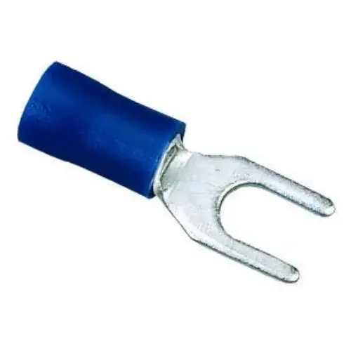 600 V 75°C 16 To 14 Awg Insulated Vinyl Spade Terminal Tin Plated Brass 83-7161 1