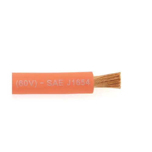 600 V Orange Bare Copper Unshielded High Voltage Primary Battery Cable 159360-81 1