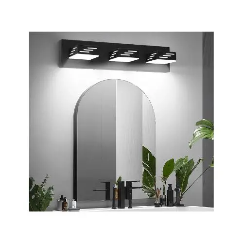 6000K Waterproof Modern Decorative 3-Light Led Wall Mounted Bathroom Light Fixture For Indoor Use 1