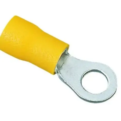 600V 75°C 12 To 10 Awg 1-Hole Vinyl Insulated Ring Terminal Tin Plated Brass 83-2341 1