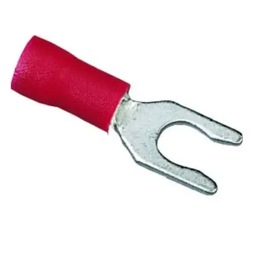 600V 75°C 22 To 18 Awg Insulated Snap Vinyl Spade Terminal Tin Plated Brass 83-7031 1