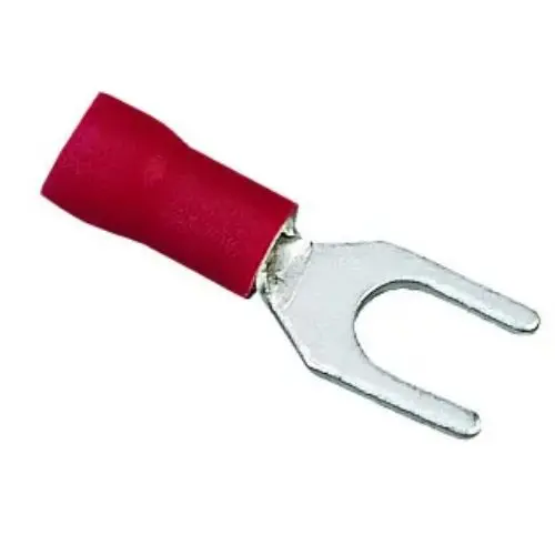 600V 75°C  22 To 18 Awg Insulated Vinyl Spade Terminal Tin Plated Brass 83-7121 1