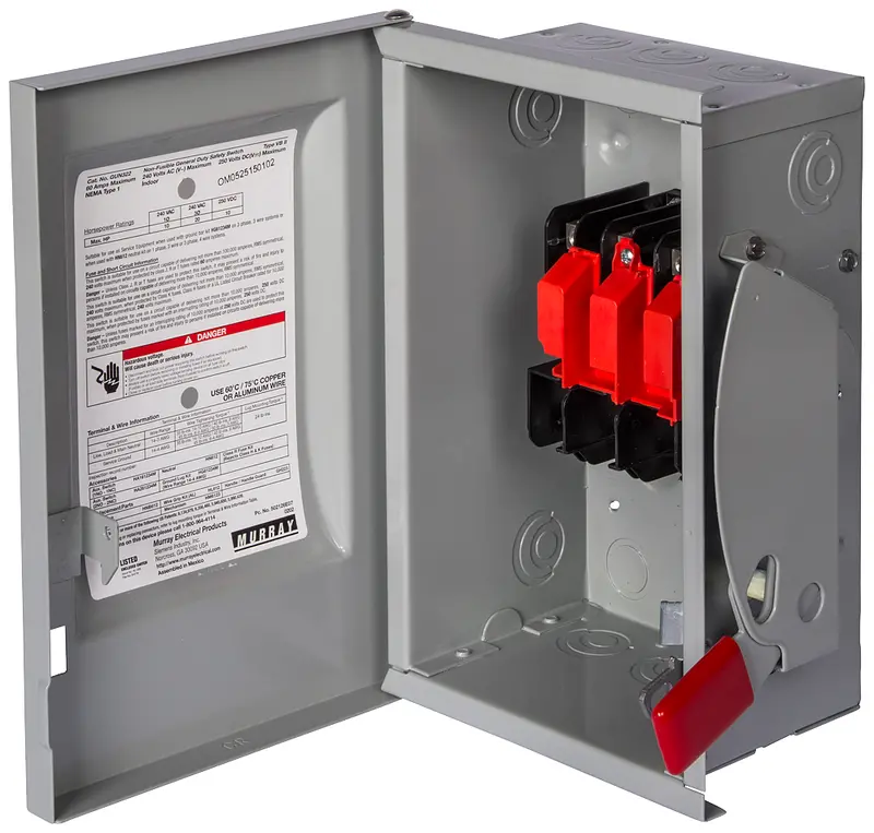 60A 240V 100Ka Non Fusible Safety And Disconnect Switch Gun322 1