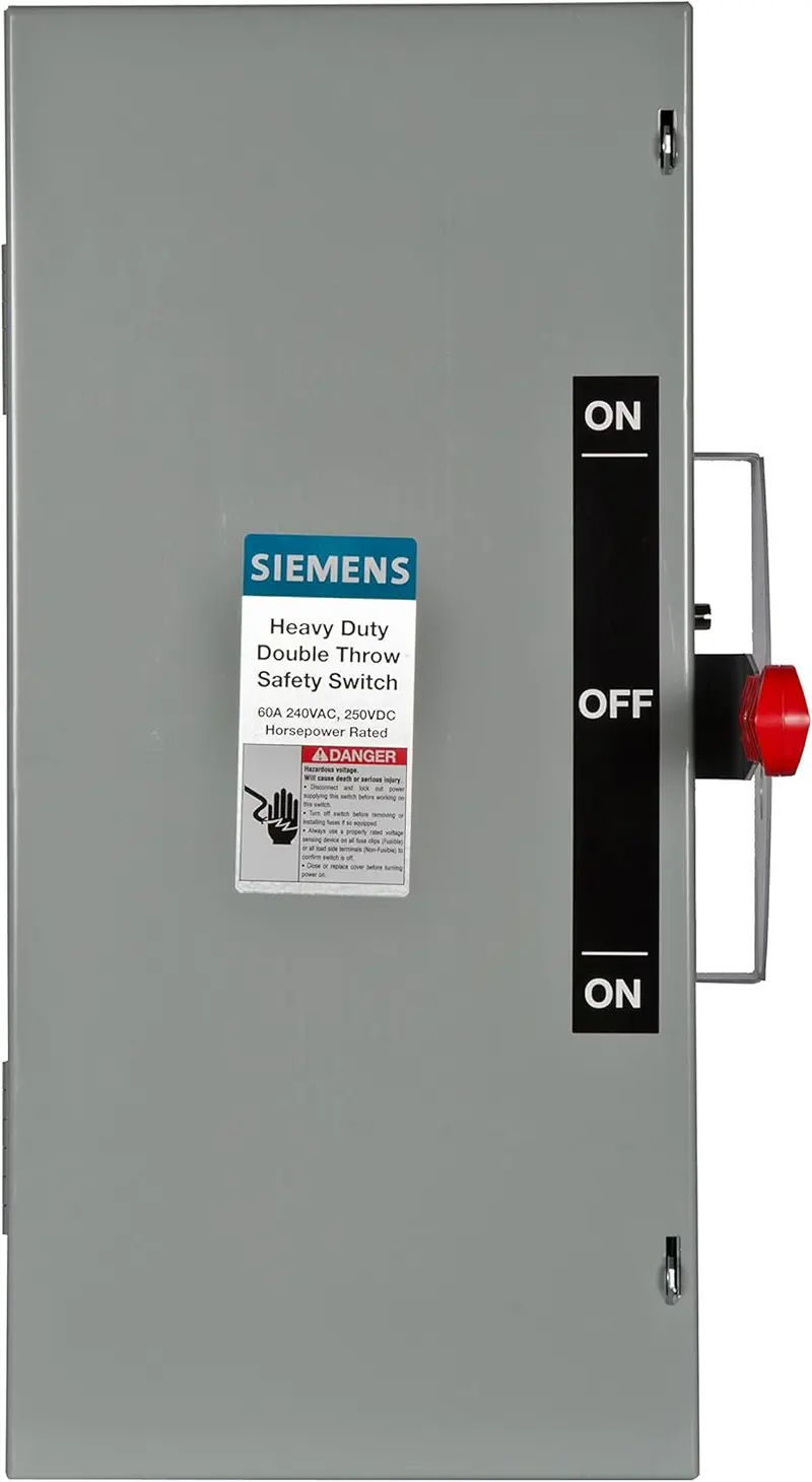 60A 240V 200Ka Non Fusible Double Throw Safety Switch Dtnf322 1