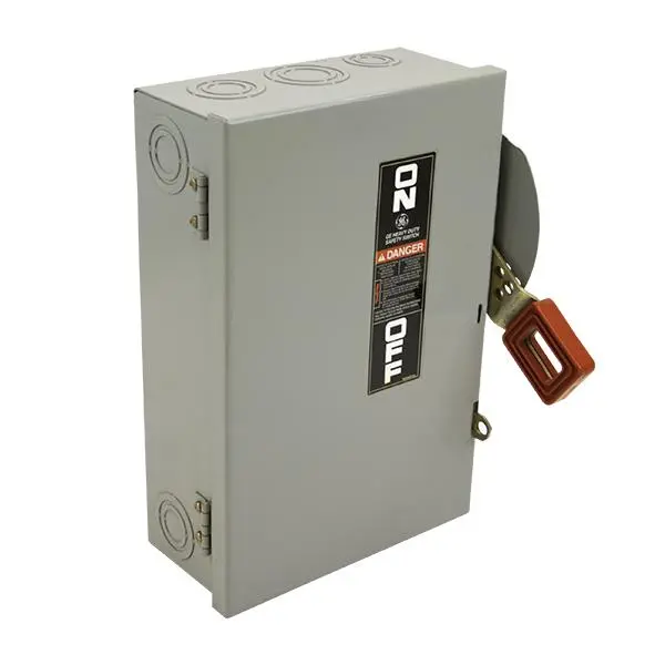 60A 600V 200Ka Fusible Steel General Electric Safety Switch Th3362j 1