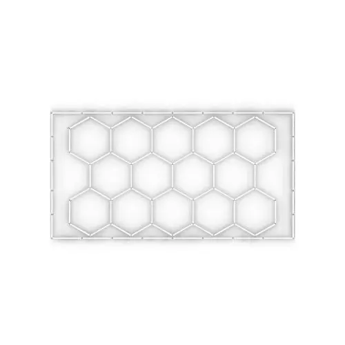 6500K 14 Grid Systems Ultra Brigh Honeycomb Led Garage Ceiling Lighting Fixture Kit 1