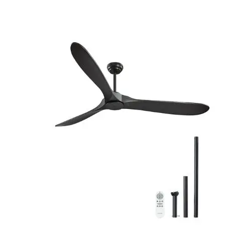 72-Inch Large Modern Exterior Ceiling Fan With Remote For Living Room & Patio 1