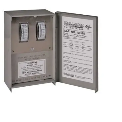 7500W 250V Dual Watt Meter Box Mb75 1