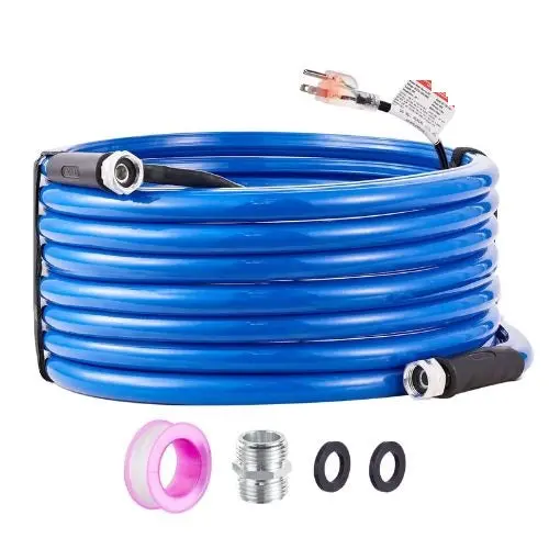 75Ft Heated Rv Water Hose-Self-Regulating, Antifreeze Protection To -45°F, Bpa & Lead-Free, 5/8" I.D. With 3/4" Ght Adapter 1