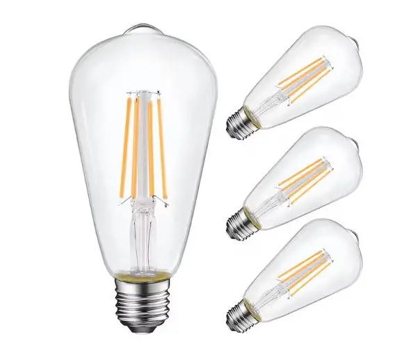 7Watt 5000K Equivalent St19 Led Vintage Edison Light Bulb Yga16a01-950-4P(Pack Of 4) 1