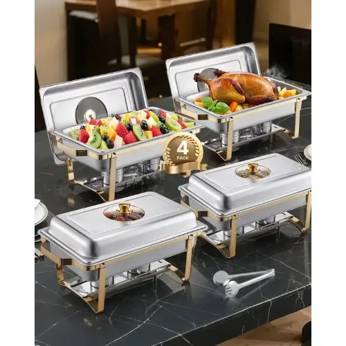 8-Qt Deep Commercial Table Pan For Catering Storage Food Hz-433B (Pack Of 4) 1