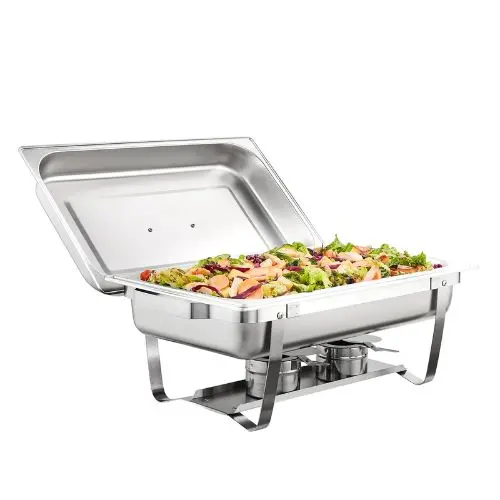 8 Qt Hotel Pans Stainless Steel Table Pan For Catering Storage Food Dt-C1016 (Pack Of 6) 1