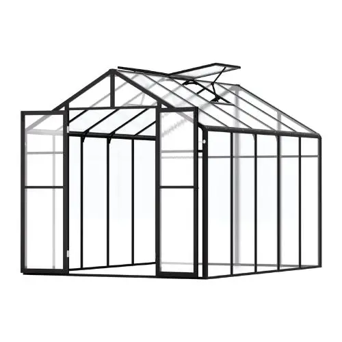 8 X 10' Ft Outdoor Walk-In Greenhouse For Garden Polycarbonate Greenhouse Am035 1