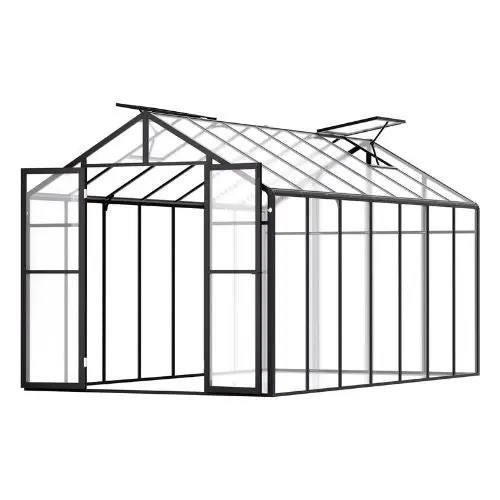 8 X 12'Ft Outdoor Walk-In Greenhouse For Garden Polycarbonate Greenhouse Am036 1
