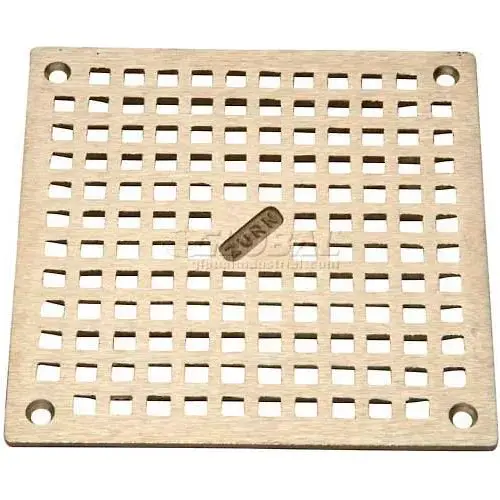 8" X 8" Square Floor Drain With Screws Nickel Pn400-8S-Grid-W/Scr 1