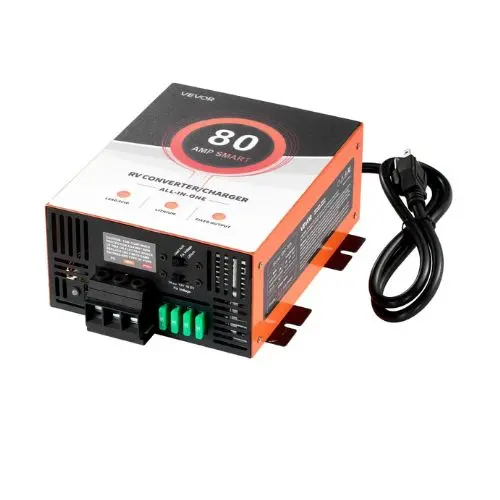80 Amp 110V Ac To 12V Dc Rv Converter Battery Charger Compatible With Lithium & Lead Acid Battery 1
