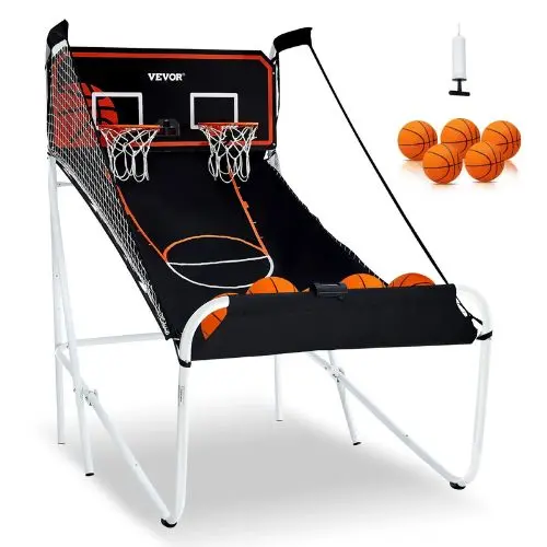 82 X 44 X 81 In  Foldable 2-Player Basketball Arcade Game With Electronic Scoreboard For Kids Adults 1