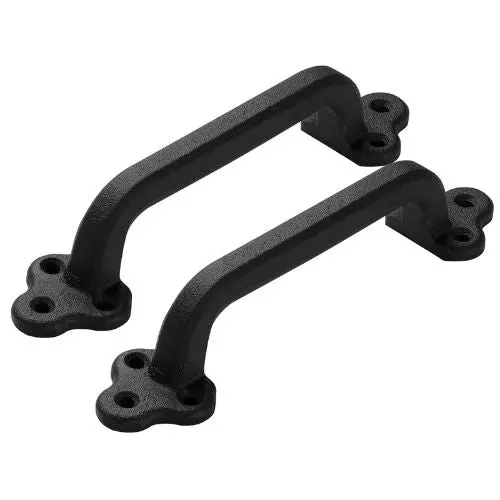 9-Inch Barn Door Handle Rustic Metal Sliding Door Pulls Heavy Duty Carbon Steel With Rust-Resistant Coating For Outdoor (Pack Of 2) 2