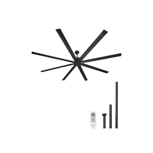 96 Inch Ultra-Large Indoor/Outdoor Ceiling Fan Without Light Fixture And Remote Control 1