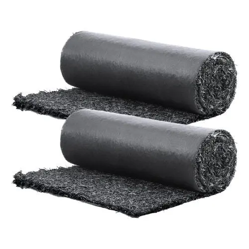96 X 22 Inch Black Permanent Rubber Pathway Natural-Looking Mulch Garden Edging For Plants Recycled Rubber Mulch Mat Hj6002 (Set Of 2) 1