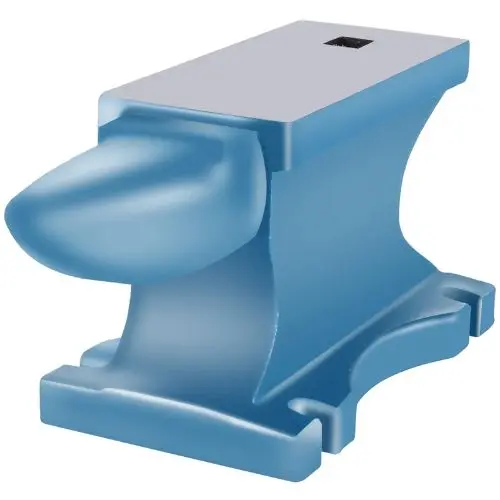 99 Lb Iron Anvil Single Horn Anvil  With Large Countertop And Stable Base For Shaping Bending 1