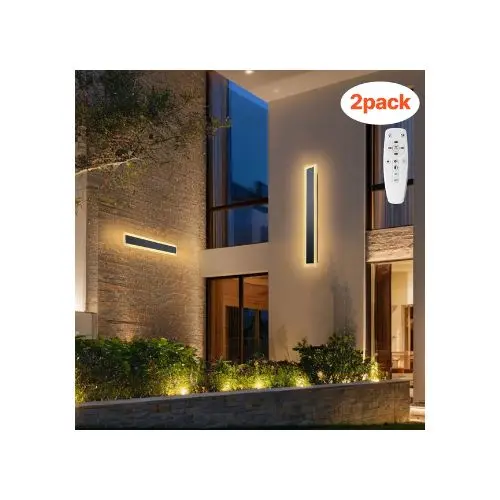 Adjustable Color Temperature Dimmable Led Ip65 Waterproof Outdoor Wall Lights Fixtures 2 Pack 1