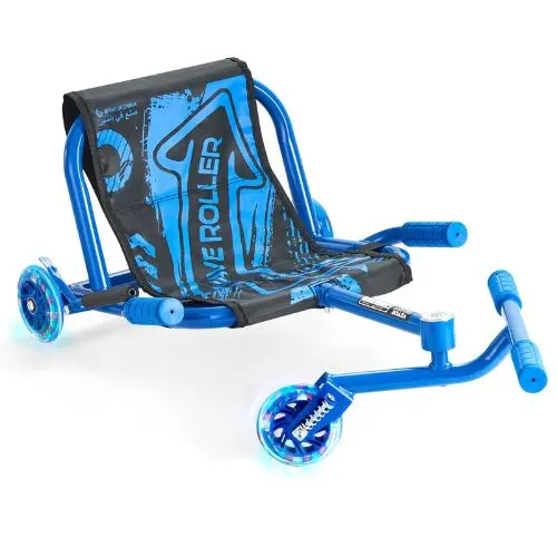 Ages 10+ Kids & Teen Ride-On Drift Scooter 198 Lb Capacity, Zig-Zag Motion Indoor & Outdoor Blue Ages 10+ 1