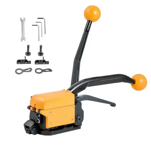 Banding Strapping Kit Heavy Duty A3 Steel Banding Sealer Tool Manual Metal Pallet Packaging Strapping Kit For Warehouse 1
