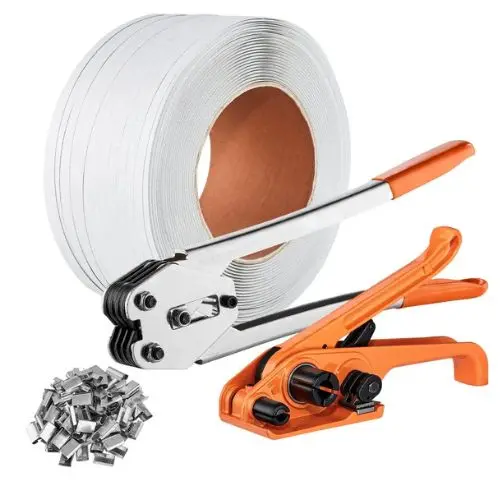 Banding Strapping Kit With Strapping Tensioner Tool Banding Sealer Tool Pallet Packaging Strapping Banding Kit 1