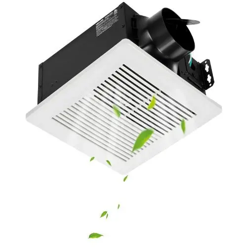 Bathroom Exhaust Fan 80 Cfm, Quiet Ceiling Vent Fan With 4-Inch Duct (White) 1