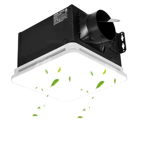 Bathroom Exhaust Fan With Led Light, 80 Cfm 4000K Quiet Vent Fan 1.5 Sones 1