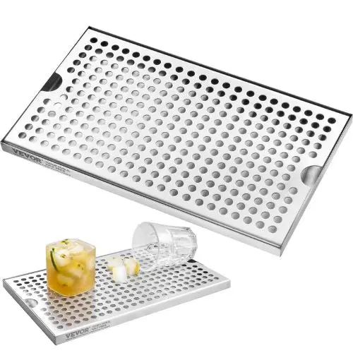 Beer Drip Tray 304 Stainless Steel With 4 Non-Slip Rubber Pads For Bar Coffee Shop Dt-12 X 7 304 1