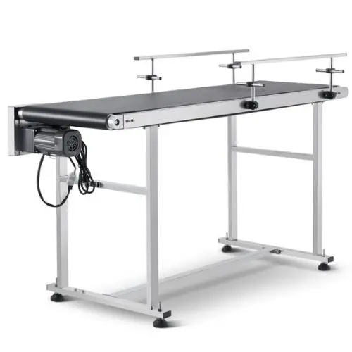 Belt Conveyor 59 X 15.7 Inch Conveyor Table Heavy Duty Stainless Steel Motorized Belt Conveyor  For Inkjet Coding Applications Powered Pvc Belt 1