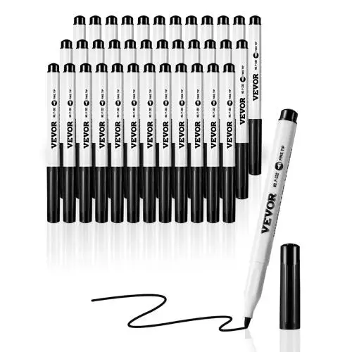 Black Dry Erase Markers Low-Odor  Fine Point Easily Erased Bulk For School Office Home (36 Pack) 1