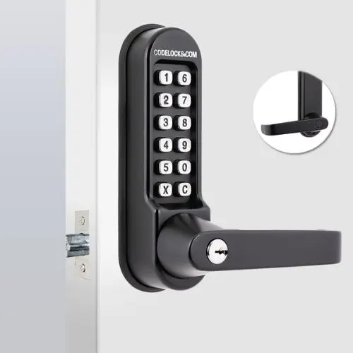 Black Marine Heavy Duty Non Code Free Mechanical Marine Tubular Latch With Key Override And Back To Back Marine Tubular Latch With Key Override 1