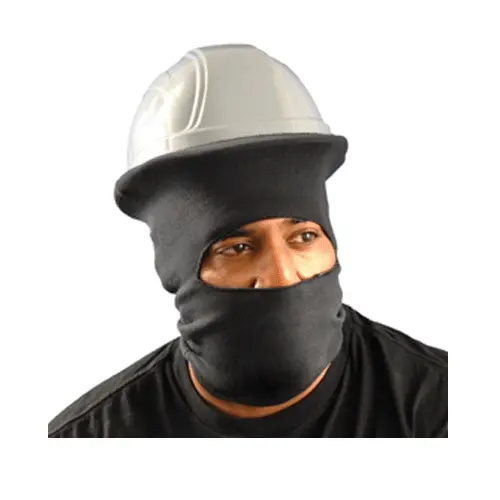 Classic Full-Face Hard Hat Tube Liner Modacrylic Rib Knit Blue 1