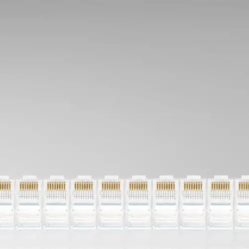 Connectors For Network Cable Standard Cat5e Rj45 Rj45-R510 (Pack Of 100) 1