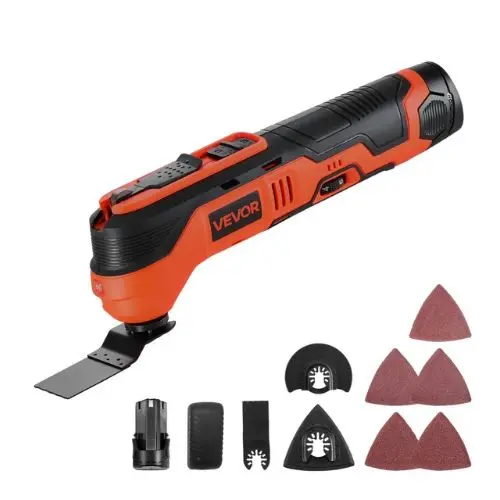 Cordless Oscillating Tool 12V Multitool Oscillating Saw Tool Variable Speeds 6000 - 17500 Opm 2.0Ah Battery Pack & Charger 1