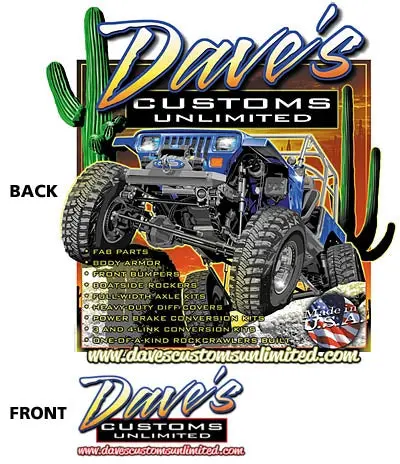Dave's Customs Unlimited T-Shirt 1