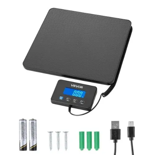 Digital Postal Scale 440 Lbs Commercial Weight Scale With Hold/Tare Function & Lcd Display Battery & Charging Cable Included 1
