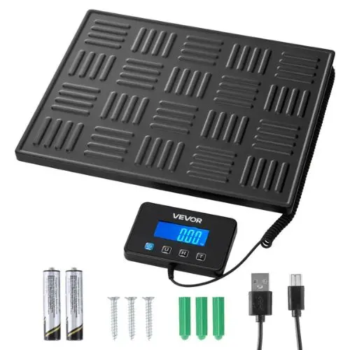 Digital Postal Scale 660 Lbs Commercial Weight Scale With Hold/Tare Function & Lcd Display Battery & Charging Cable Included 1