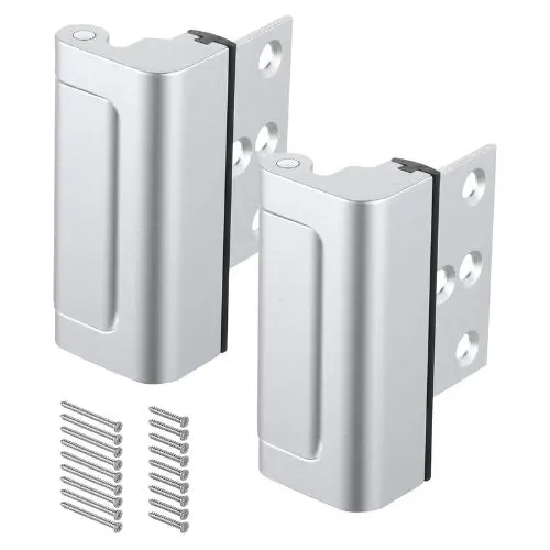 Door Reinforcement Lock, 2-Pack Home Security Lock, Aluminum Alloy 1