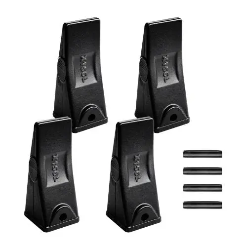 Excavator Bucket Teeth With Pins 4 Pack X156l Bucket Tooth Set For Smooth & Efficient Excavation Heavy Duty 5.3 In Long Digging Buckets Teeth Replacement For Skid Steer 1