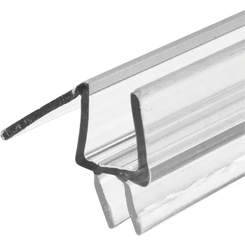 Frameless Shower Door Bottom Seal, 3/8 In. X 36 In., Vinyl, Clear M 6258-1 1